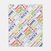 Unieke en speciale 100e verjaardag feestartikelen fleece deken (Voorkant)