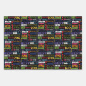 Unieke en speciale 100e verjaardag feestartikelen inpakpapier vel (Voorkant 2)