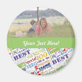 Unieke en speciale 100e verjaardag feestartikelen magneet (Voorkant)