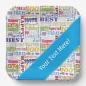 Unieke en speciale 100e verjaardag feestartikelen papieren bordje (Voorkant)