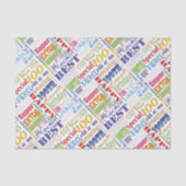 Unieke en speciale 100e verjaardag feestartikelen tissuepapier (Voorkant)