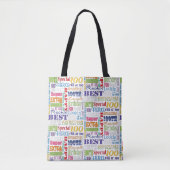 Unieke en speciale 100e verjaardag feestartikelen tote bag (Voorkant)