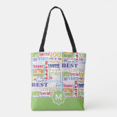 Unieke en speciale 100e verjaardag feestartikelen tote bag (Achterkant)