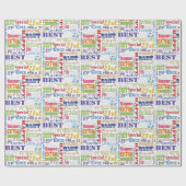 Unieke en speciale 21e verjaardag feestartikelen cadeaupapier (Vlak)