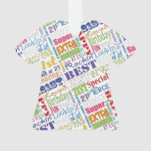 Unieke en speciale 21e verjaardag feestartikelen ornament (achterkant)