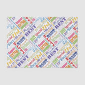 Unieke en speciale 21e verjaardag feestartikelen tissuepapier (Voorkant)