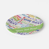 Unieke en speciale 25e verjaardag feestartikelen papieren bordje (Gekanteld)