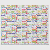 Unieke en speciale 30e verjaardag feestartikelen cadeaupapier (Vlak)