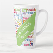 Unieke en speciale 40e verjaardag latte mok (Rechts)