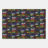 Unieke en speciale 40ste verjaardagsfeestgeschenke inpakpapier vel (Voorkant 2)