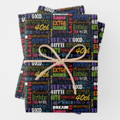 Unieke en speciale 40ste verjaardagsfeestgeschenke inpakpapier vel (In situ)