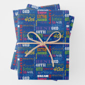 Unieke en speciale 40ste verjaardagsfeestgeschenke inpakpapier vel (In situ)