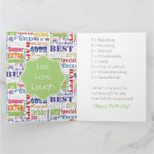 Unieke en speciale 40ste verjaardagsfeestgeschenke kaart (Binnen)