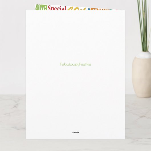 Unieke en speciale 40ste verjaardagsfeestgeschenke kaart (Achterkant)