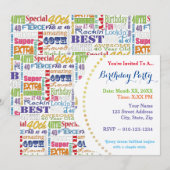 Unieke en speciale 40ste verjaardagsfeestgeschenke kaart (Voorkant / Achterkant)