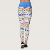 Unieke en speciale 40ste verjaardagsfeestgeschenke leggings (Achterkant)