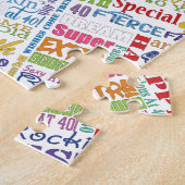 Unieke en speciale 40ste verjaardagsfeestgeschenke legpuzzel (Zijkant)