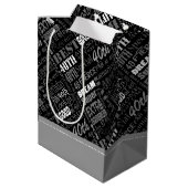 Unieke en speciale 40ste verjaardagsfeestgeschenke medium cadeauzakje (Achterkant Gekanteld)