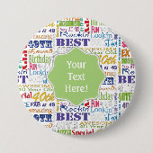 Unieke en speciale 40ste verjaardagsfeestgeschenke ronde button 7,6 cm (Voorkant)
