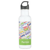 Unieke en speciale 40ste verjaardagsfeestgeschenke waterfles  (Voorkant)