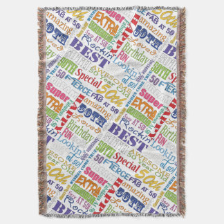 Unieke en speciale 50e verjaardag feestartikelen deken