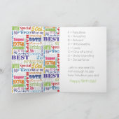 Unieke en speciale 50e verjaardag feestartikelen kaart (Binnen)