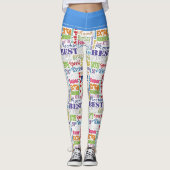 Unieke en speciale 50e verjaardag feestartikelen leggings (Voorkant)