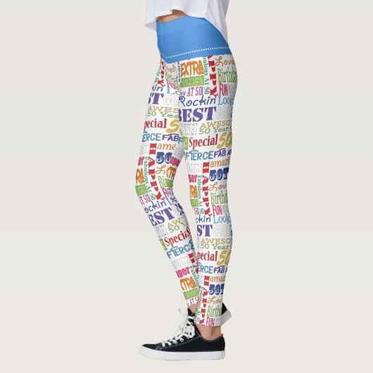 Unieke en speciale 50e verjaardag feestartikelen leggings (Links)