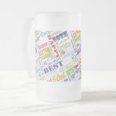 Unieke en speciale 50e verjaardag feestartikelen matglas bierpul (Voorkant links)