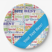 Unieke en speciale 50e verjaardag feestartikelen papieren bordje (Voorkant)