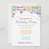 Unieke en speciale 55e verjaardag feestartikelen kaart (Voorkant)