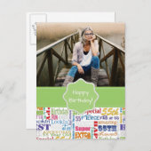 Unieke en speciale 55e verjaardag feestartikelen uitnodiging briefkaart (Voorkant / Achterkant)