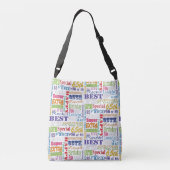 Unieke en speciale 65e verjaardag feestartikelen crossbody tas (Achterkant)