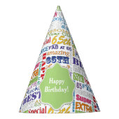 Unieke en speciale 65e verjaardag feestartikelen feesthoedjes (Voorkant)