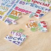 Unieke en speciale 65e verjaardag feestartikelen legpuzzel (Zijkant)