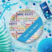 Unieke en speciale 65e verjaardag feestartikelen papieren bordje (Feest)