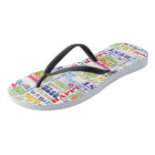 Unieke en speciale 65e verjaardag feestartikelen teenslippers (Schuin)