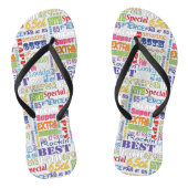 Unieke en speciale 65e verjaardag feestartikelen teenslippers (Voetbed)