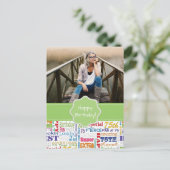 Unieke en speciale 75e verjaardag feestartikelen briefkaart (Staand voorkant)