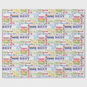 Unieke en speciale 75e verjaardag feestartikelen cadeaupapier (Vlak)