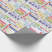 Unieke en speciale 75e verjaardag feestartikelen cadeaupapier (Hoek)