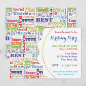 Unieke en speciale 75e verjaardag feestartikelen kaart (Voorkant / Achterkant)