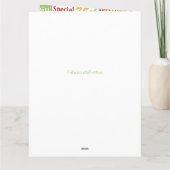 Unieke en speciale 75e verjaardag feestartikelen kaart (Achterkant)