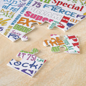 Unieke en speciale 75e verjaardag feestartikelen legpuzzel (Zijkant)