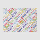 Unieke en speciale 75e verjaardag feestartikelen tissuepapier (Voorkant)