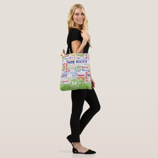 Unieke en speciale 75e verjaardag feestartikelen tote bag (Op model)