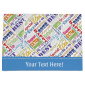 Unieke en speciale 80e verjaardag feestartikelen groot cadeauzakje (Voorkant)