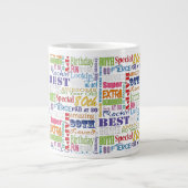 Unieke en speciale 80e verjaardag feestartikelen grote koffiekop (Voorkant)