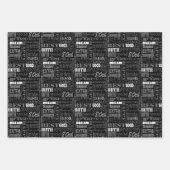 Unieke en speciale 80e verjaardag feestartikelen inpakpapier vel (Voorkant 3)