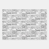 Unieke en speciale 80e verjaardag feestartikelen inpakpapier vel (Voorkant 2)